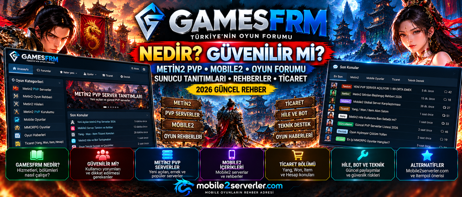 GamesFrm Nedir? Güvenilir mi? Metin2, PVP Serverlar ve Oyun Forumu Rehberi 2026