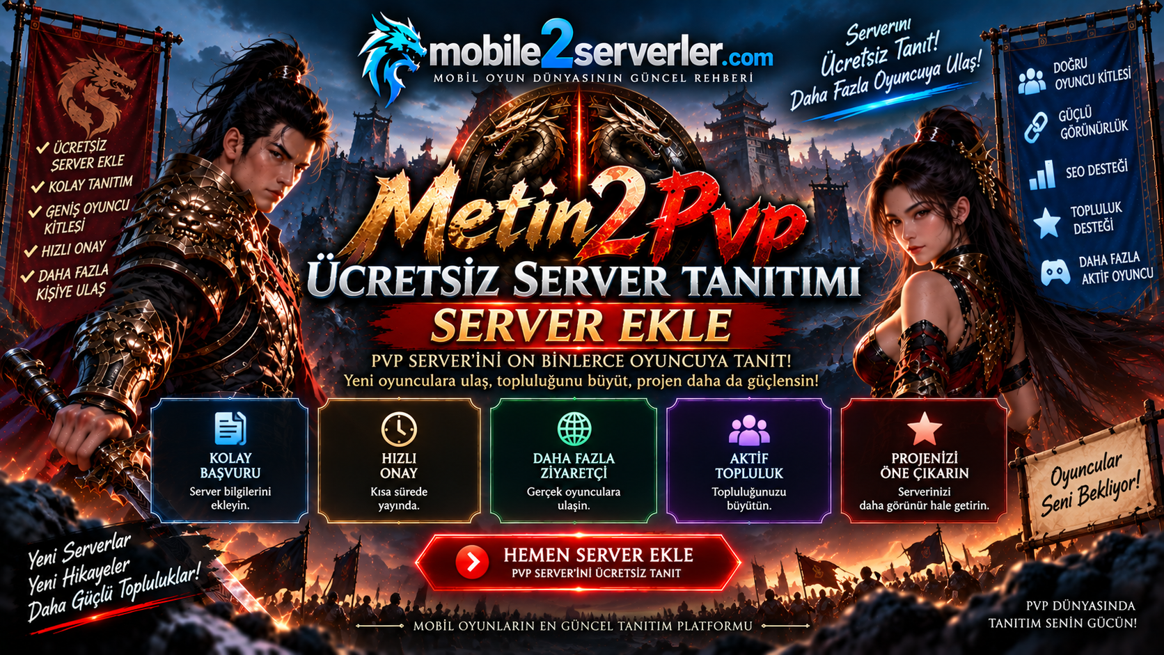 Ücretsiz Metin2 PVP Server Tanıtımı