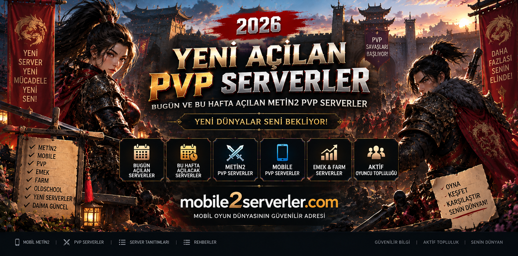 Yeni Açılan PVP Serverler 2026