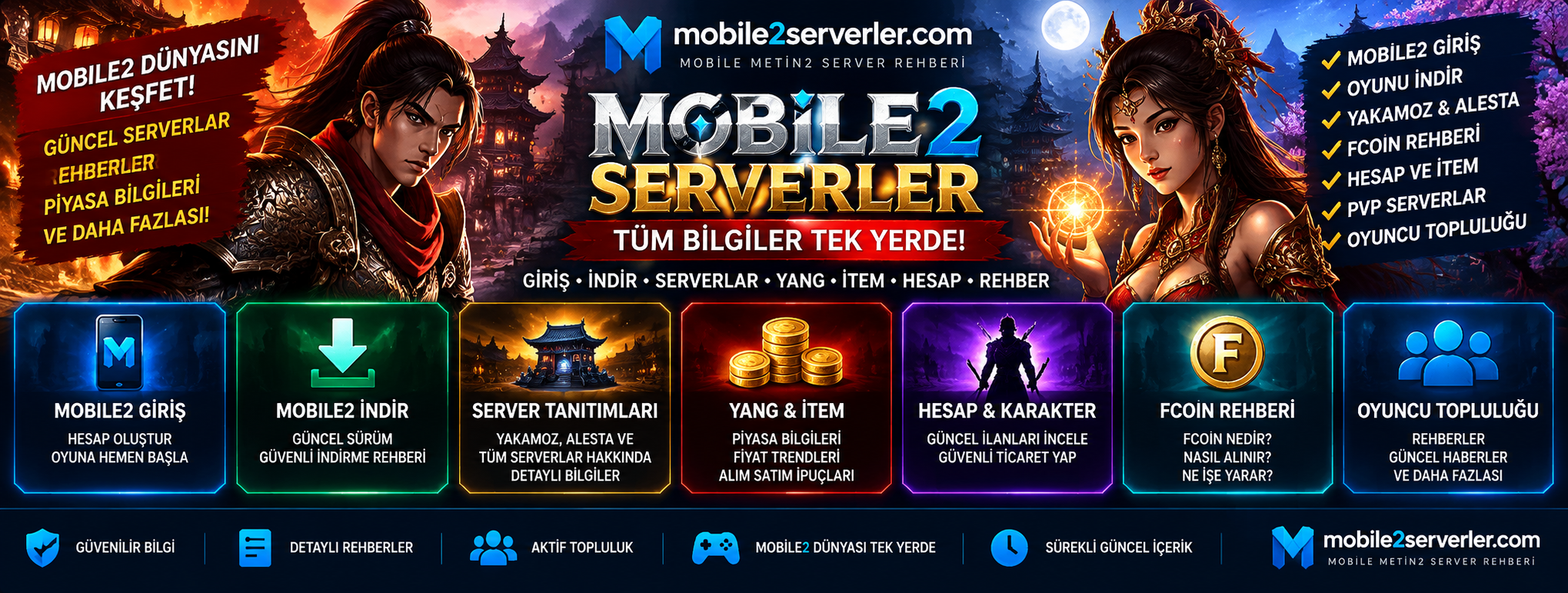 Mobile2 Yang, İtem ve Hesap İlanları Nereden İncelenir