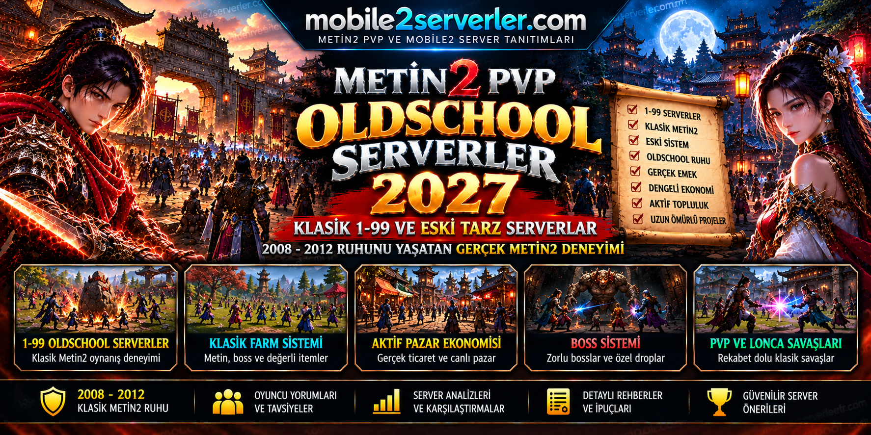 Metin2 PVP Farm Serverler