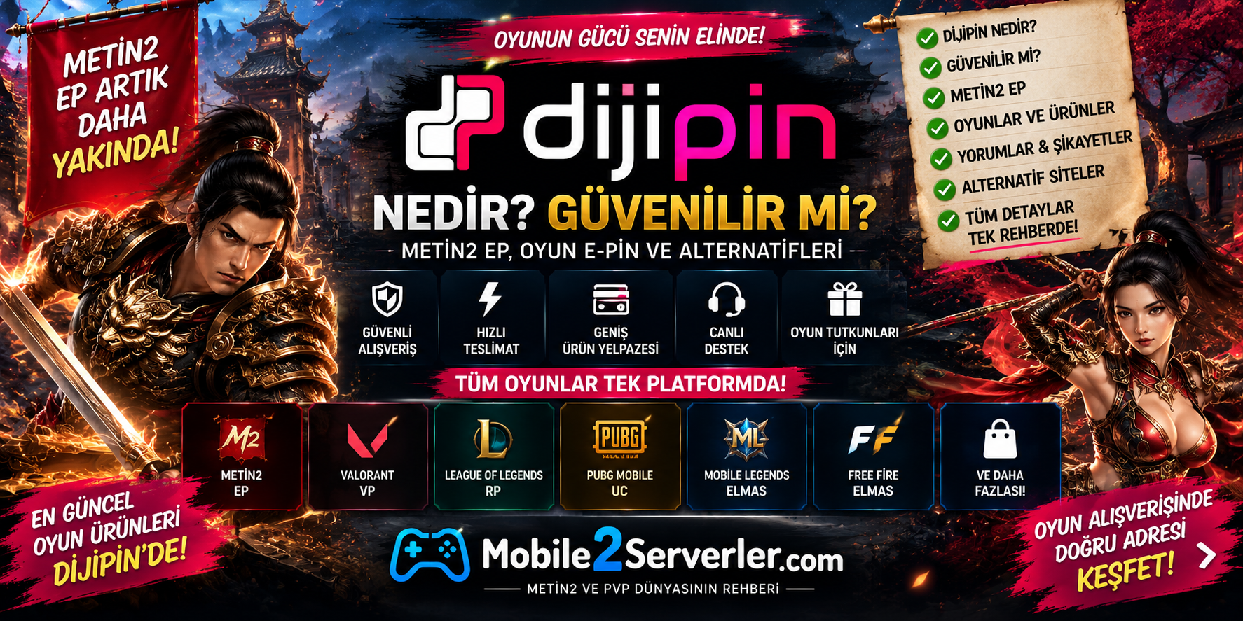 Dijipin Nedir? Dijipin Güvenilir mi? Metin2 EP ve Dijipin Alternatifi 2026