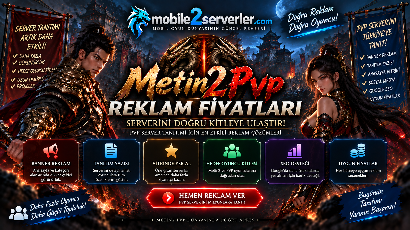 Metin2 PVP Reklam Fiyatları 2026