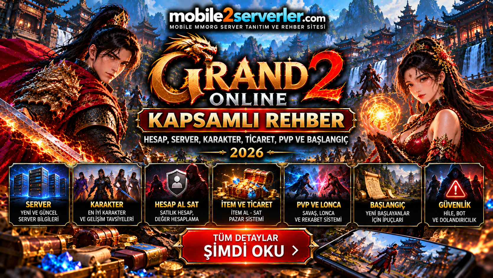 Grand2Online Rehberi 2026: Hesap, Server, Karakter, Ticaret, PvP ve Başlangıç