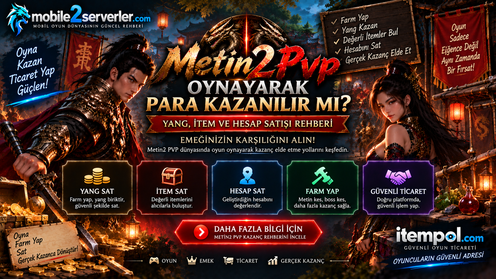 Metin2 PVP Oynayarak Para Kazanılır mı?