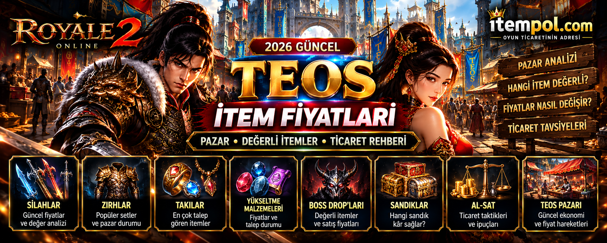 Royale2 Teos Farm Rehberi 2026: Yang, Won, İtem, Monolit ve Boss