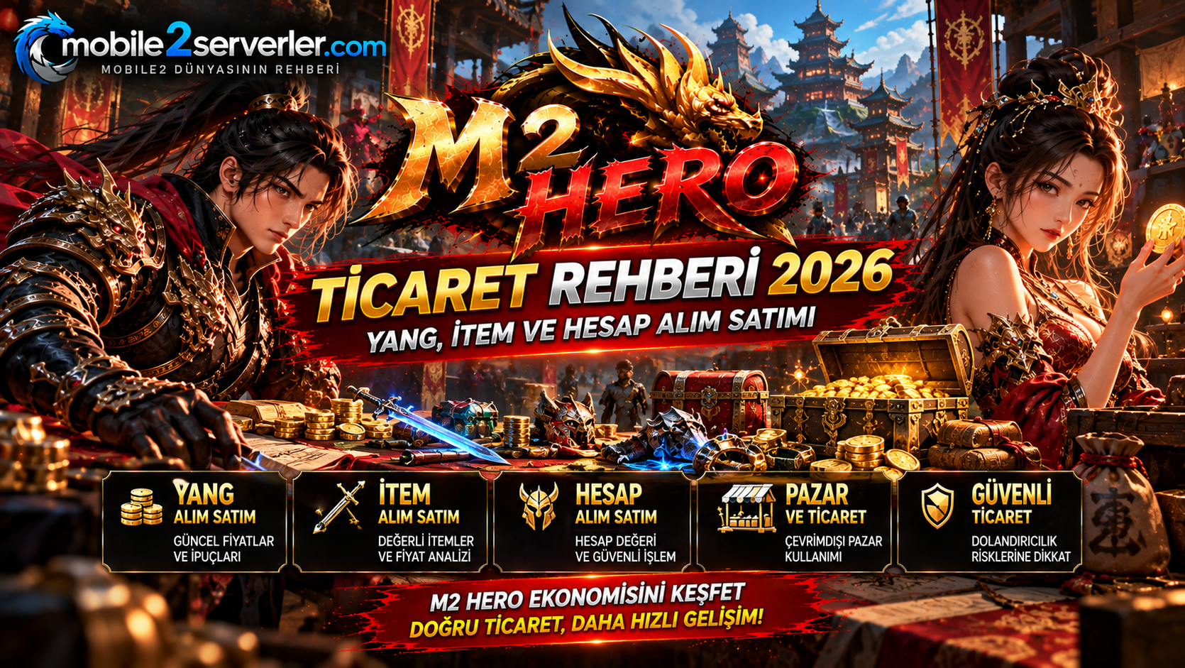 M2 Hero Ticaret Rehberi 2026: Yang, İtem ve Hesap Alım Satımı