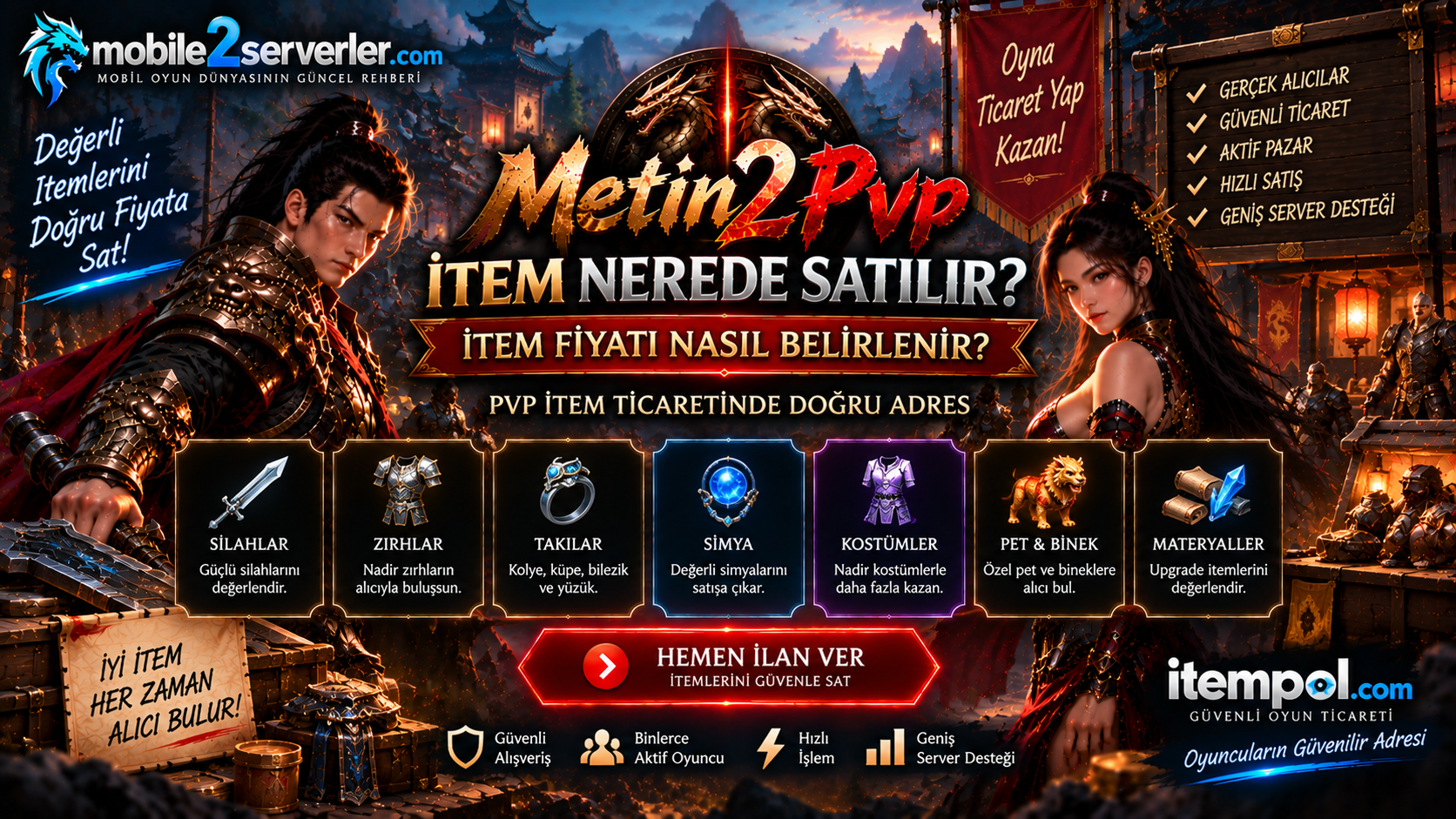 Metin2 PVP Item Nerede Satılır?
