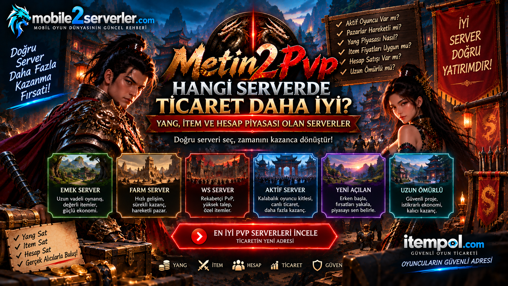 Hangi Metin2 PVP Serverde Ticaret Daha İyi?