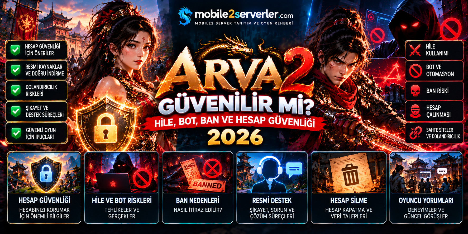 Arva2 Mobile Güvenilir mi? Hile, Bot, Ban ve Hesap Güvenliği 2026