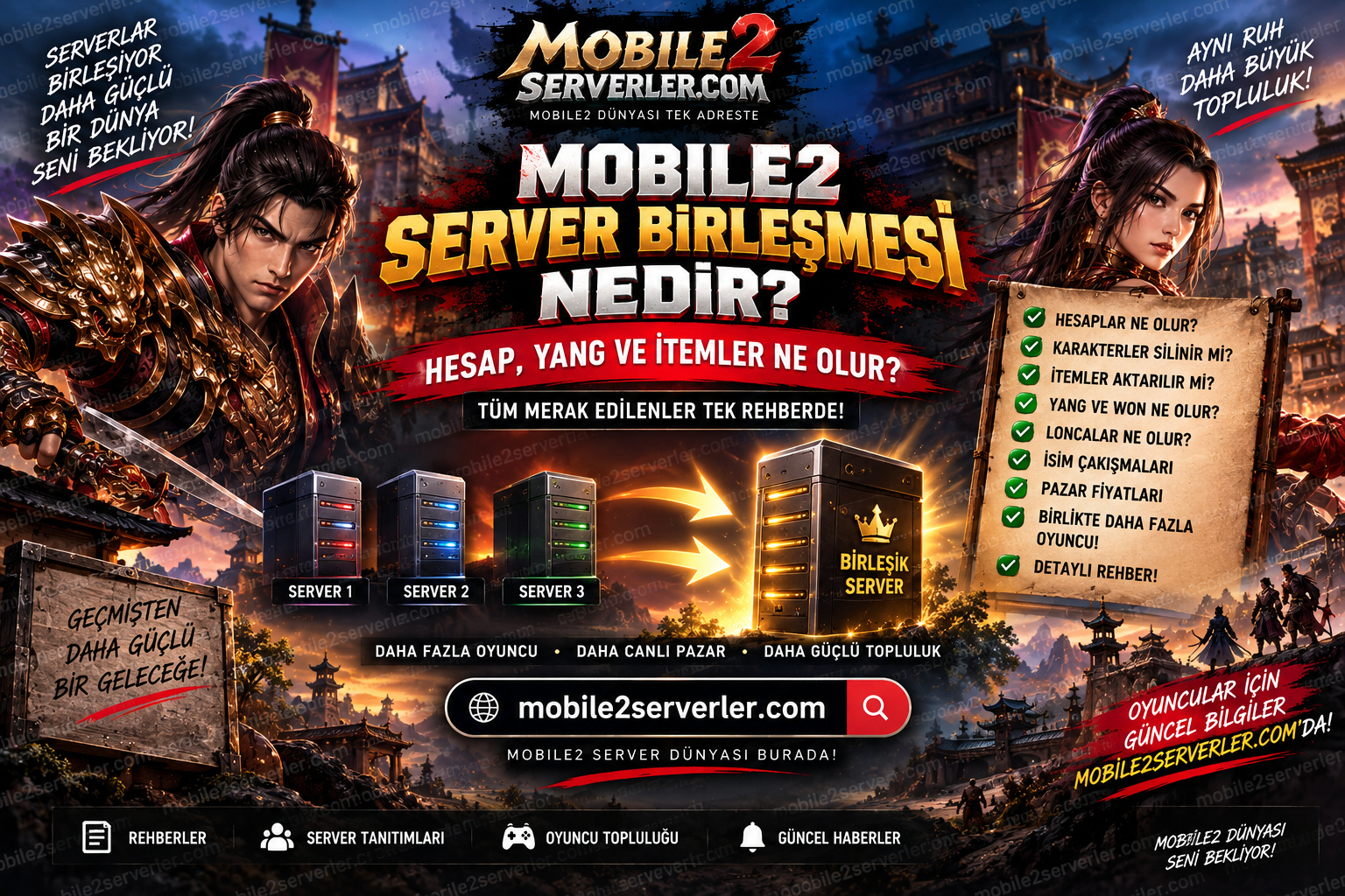 Mobile2 Server Birleşmesi