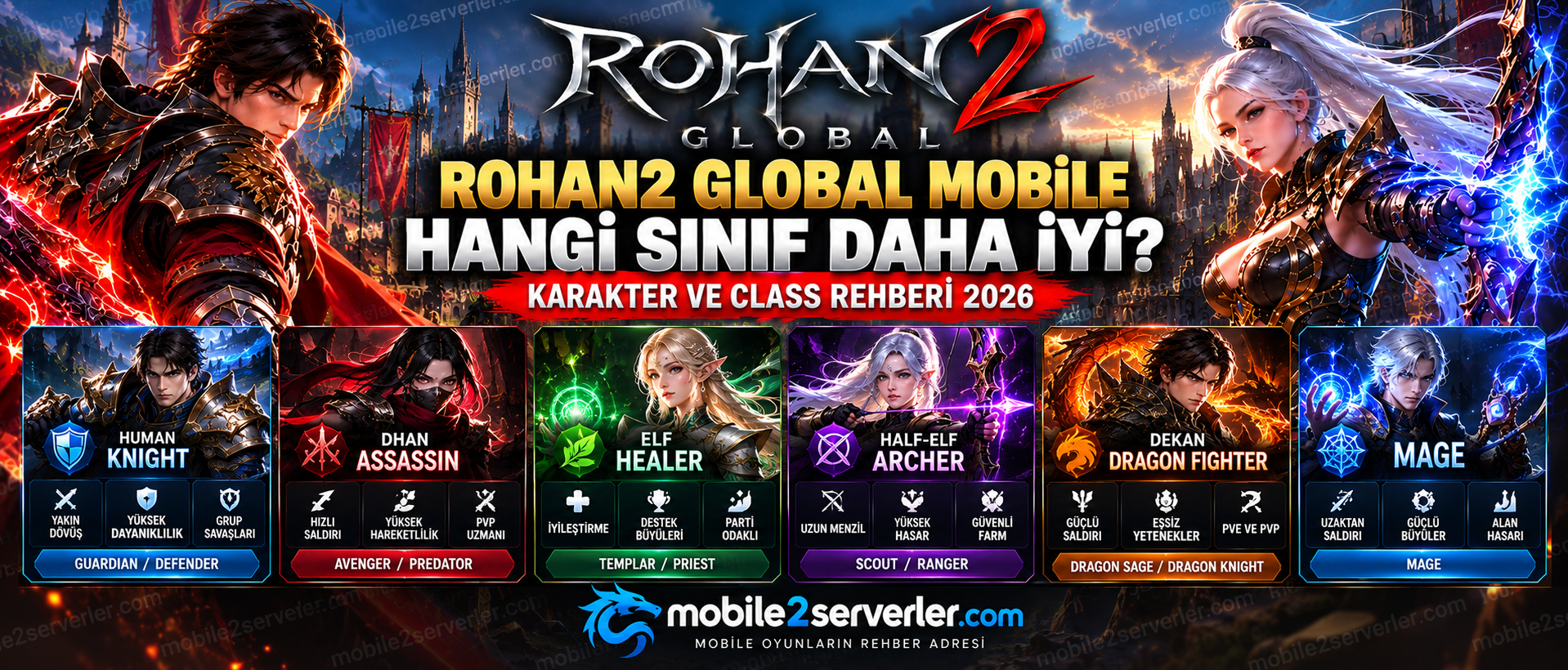 Rohan2 Global Mobile Hangi Sınıf Daha İyi? Karakter ve Class Rehberi 2026