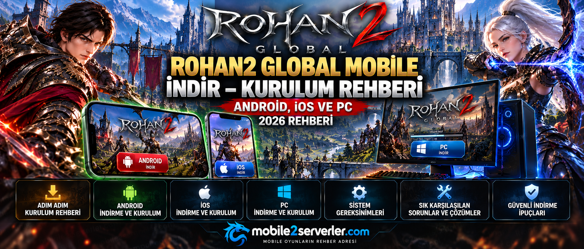 Rohan2 Global Mobile İndir – Android, iOS ve PC Kurulum Rehberi 2026