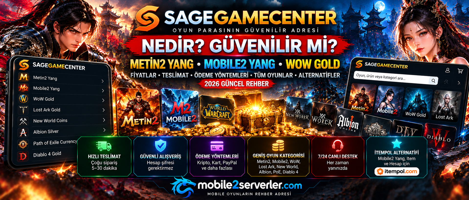 SageGameCenter Nedir? Güvenilir mi? Metin2 Yang ve Oyun Parası Rehberi 2026